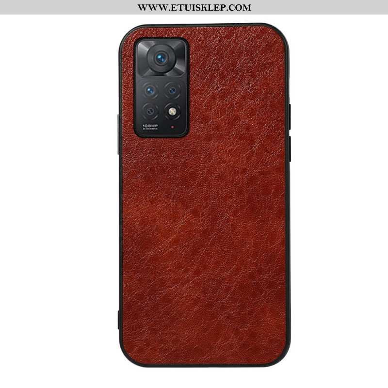 Etui do Xiaomi Redmi Note 11 Pro / 11 Pro 5G Teksturowana Sztuczna Skóra